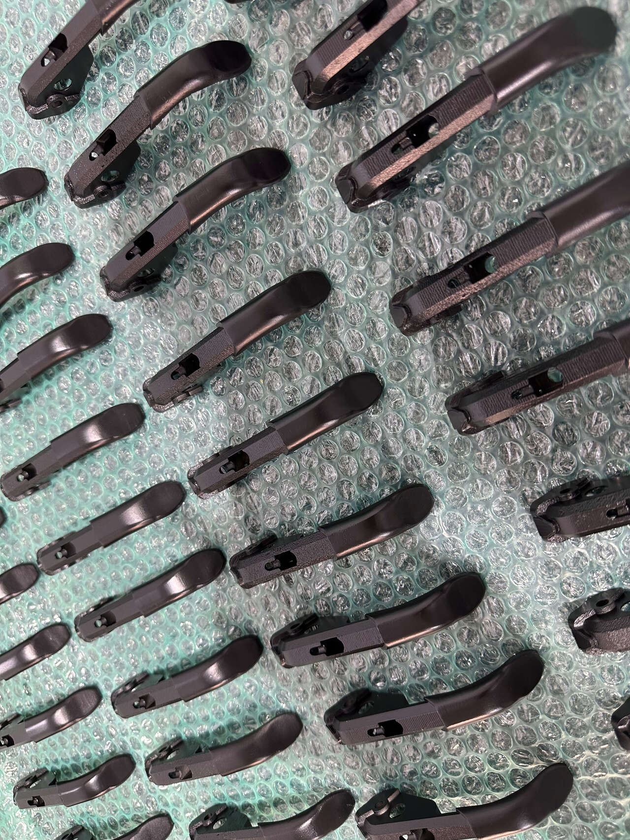 Metal prosthetic fingers coated Image