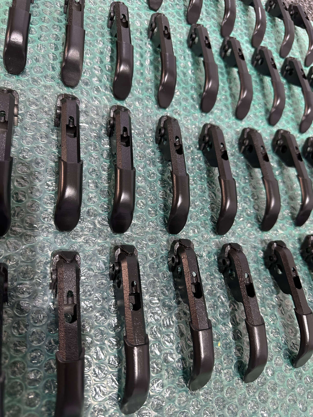 Metal prosthetic fingers coated Image